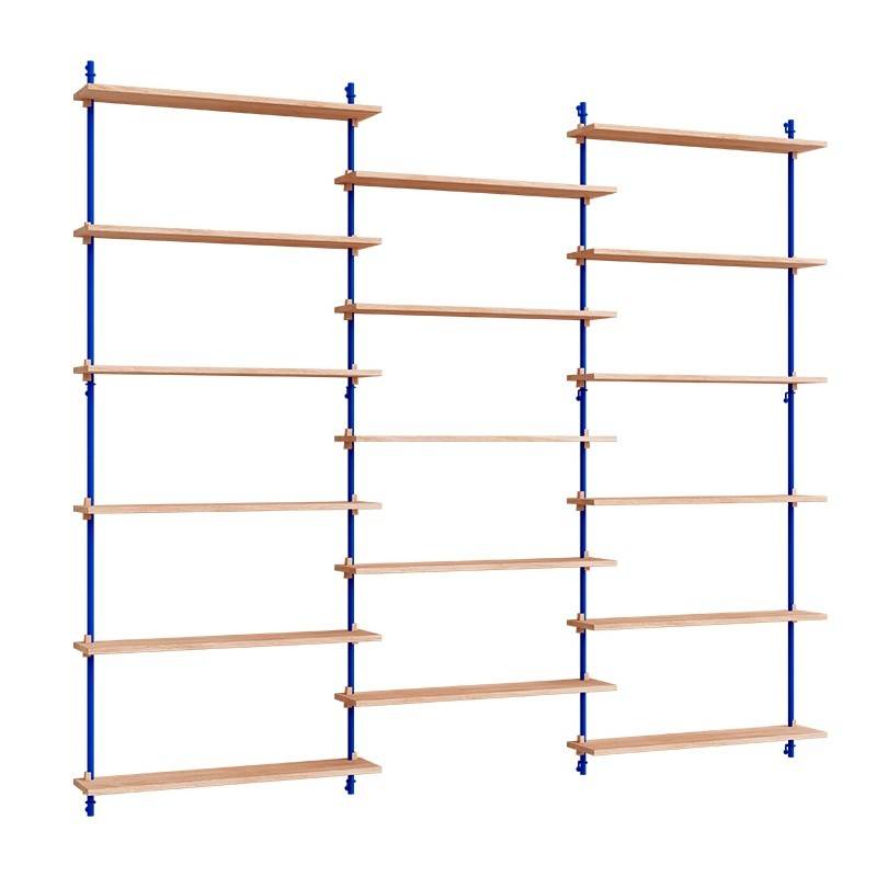 Moebe Wall Shelving Sæt - WS.200.3 Eg/Deep Blue