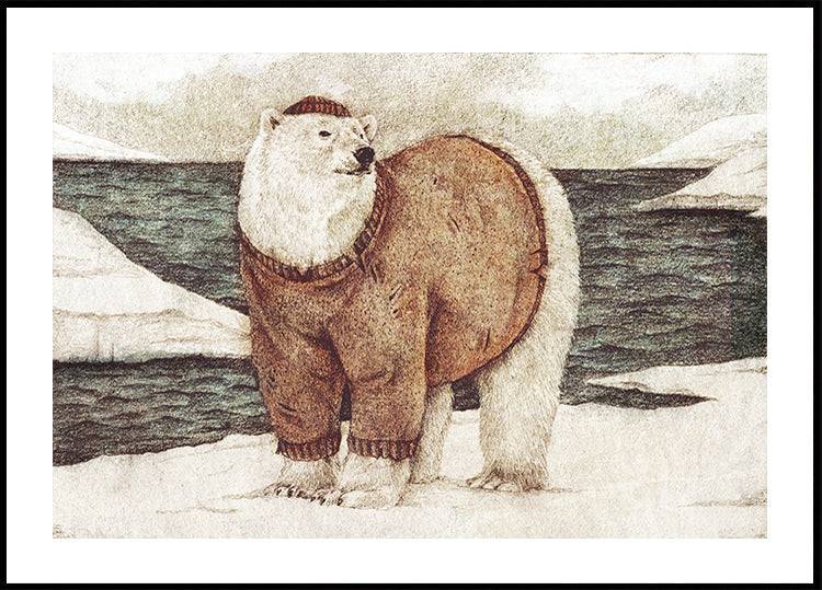 Polar Sailor Poster (21x30cm) - Plakater > Konstaffischer, Vintage Posters, Djur Posters, Illustrationsposters, Vinter Posters, Natur Posters