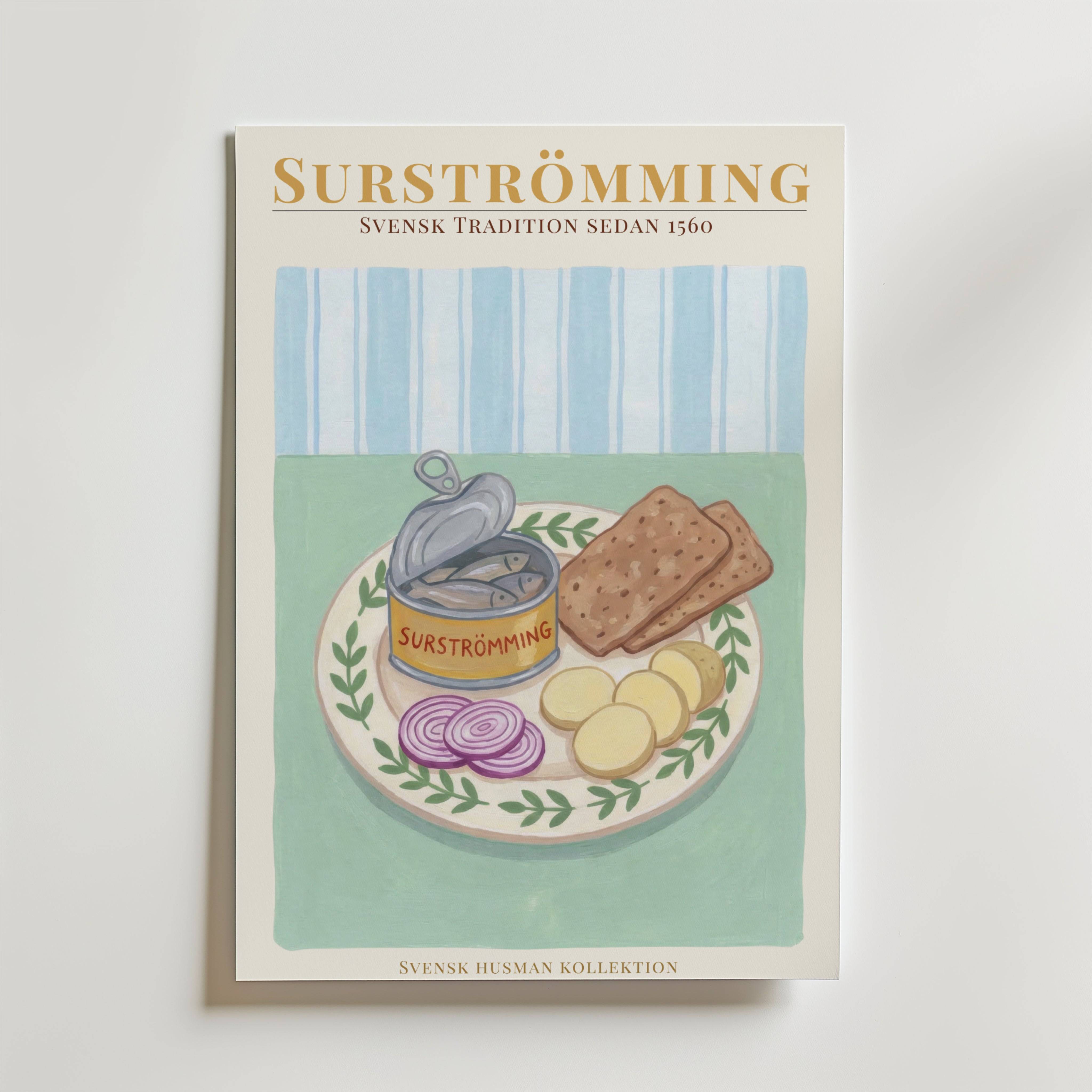 Surstr�mming Poster - Premium Canvas 21x30 cm