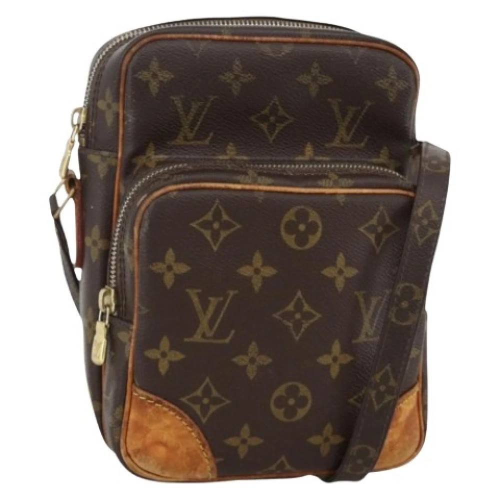 Louis Vuitton Vintage Pre-owned Monogram Canvas Skuldertaske - Vintage - Dame - Brun - ONE SIZE - Uld