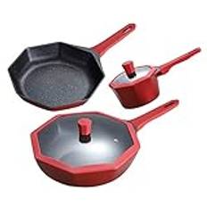 Köksredskap Maifanshi Non Stick Pot Rökfri Wok Stekpanna Gas Induktionsspis Allmänt Kök Köksredskap Set Med Grytor Och Kastruller,Style 1-One Size