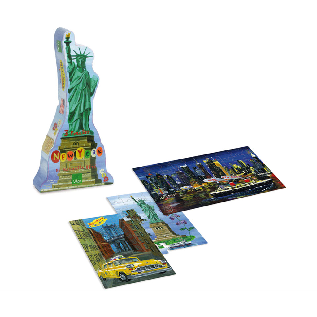 Vilac Pussel 3 i 1 New York 8640V