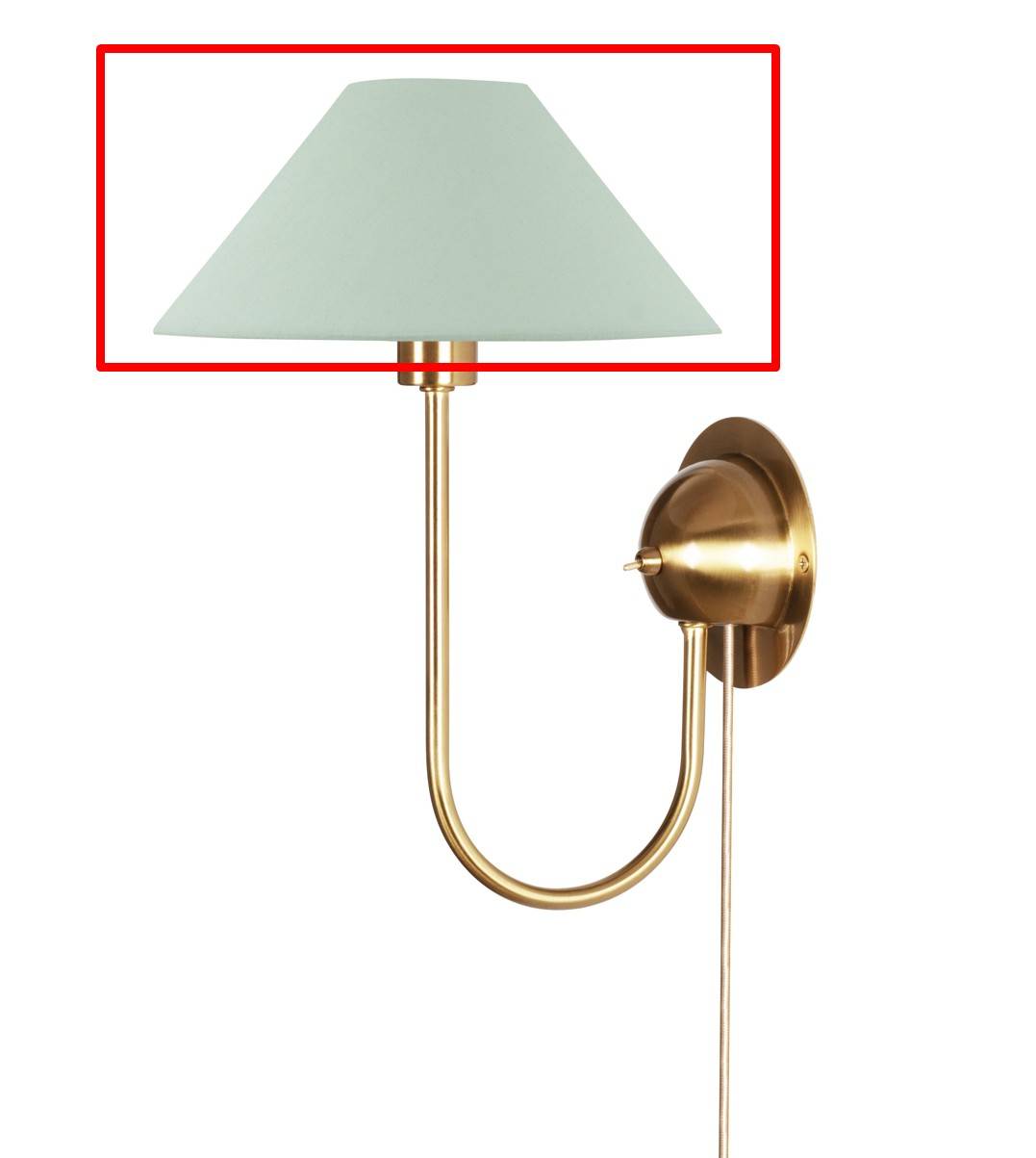 Reservskärm till 6346 Iris Vägglampa Grön