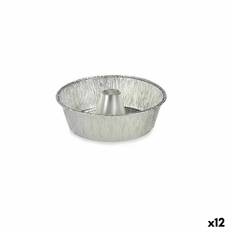Engångs Aluminium Kökfat Set för Crème Caramel - 12 Enheter 25 x 7,7 x 25 cm