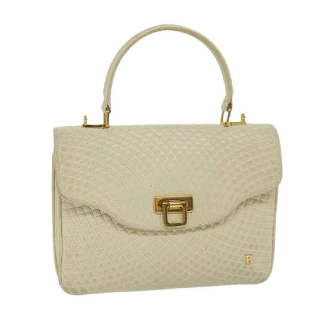 Bally Pre-owned Pre-owned Laeder hndtasker - Vintage - Dame - Beige - ONE SIZE - Tyl
