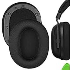 Geekria Comfort Mesh tyg ersättningsöronkuddar för Razer BlackShark V2, BlackShark V2 Pro hörlurar öronkuddar, headset öronkuddar, öronkåpor, öronkoppar reparationsdelar (svart)