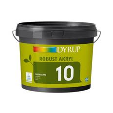 DYRUP Vægmaling Robust Akryl Glans 10 - 10 liter - Råhvid (833)