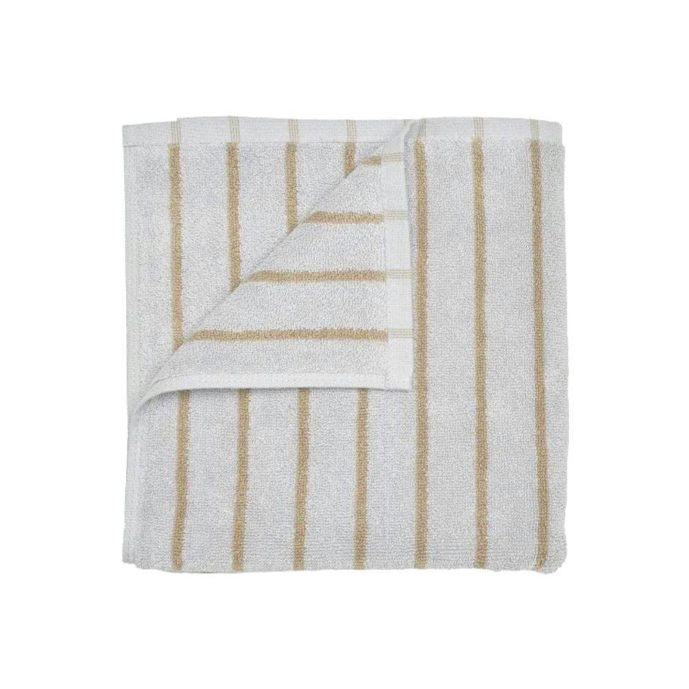 Blomus Arto Bath Towel Handduk Micro Chip/Tan Narrow Stripes