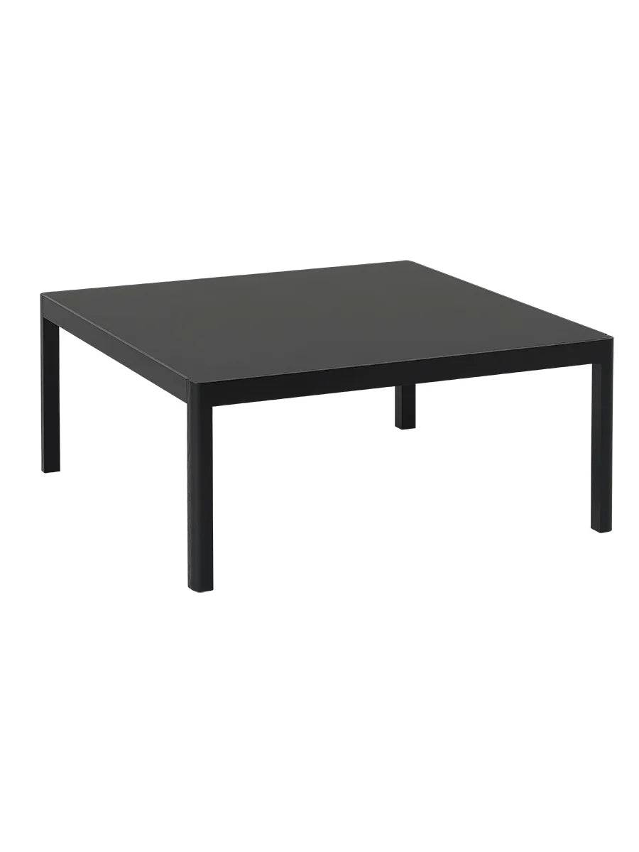Workshop Coffee Table fra Muuto 86 x 86 cm / Black linoleum - black oak - Jacobsen Plus