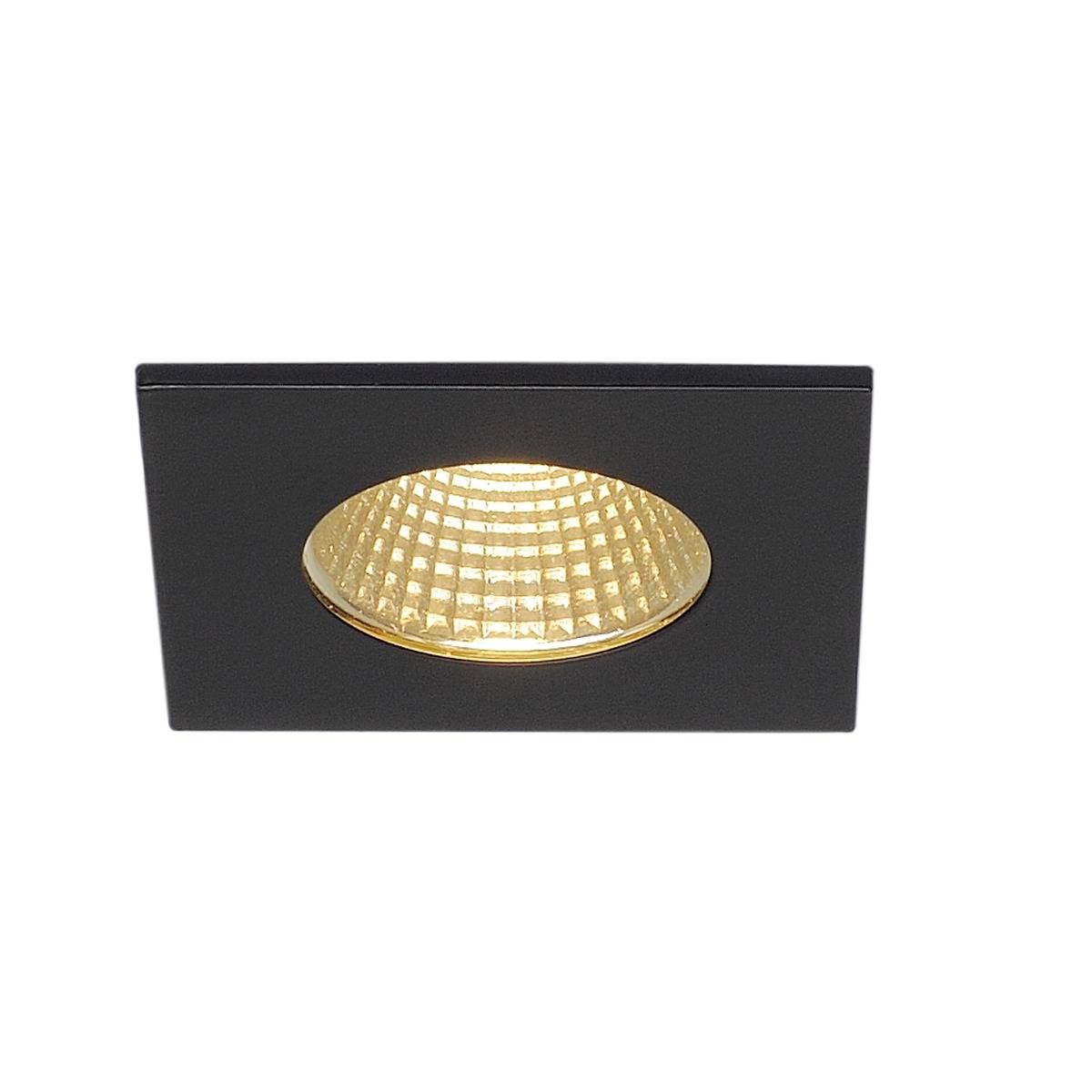 SLV Patta-I Square Downlight Svart
