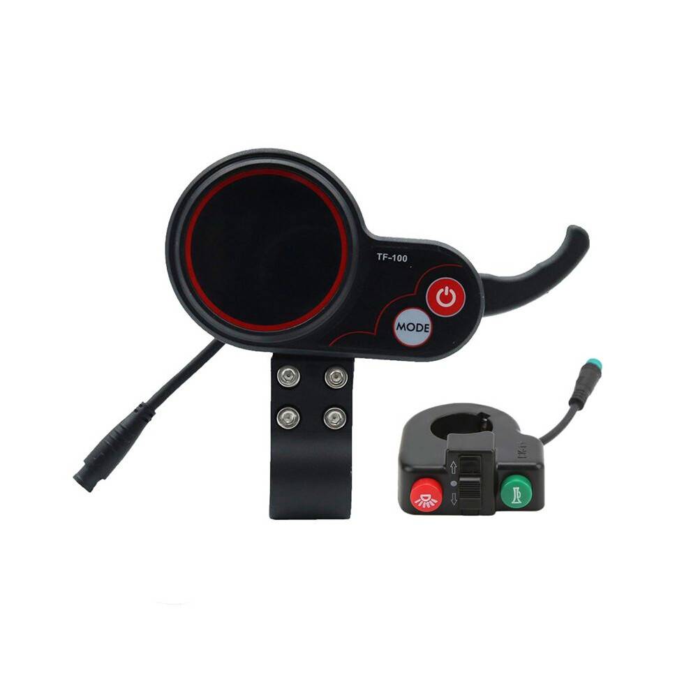 TF-100 Display Dashboard+Scooter 6-Stifts Skateboard HastighetsmäTare för  M4 Elektriska Skoterdelar