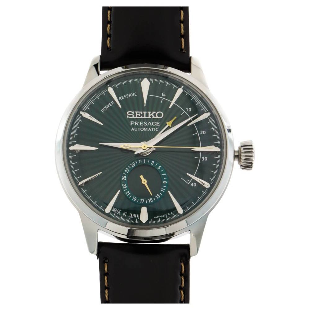 Seiko - Presage Cocktail Time Power Reserve Accessoarer - Herr - ONE Size - Läder