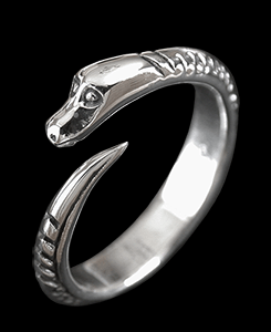 Ring Midgårdsormen i Äkta silver., PR4535