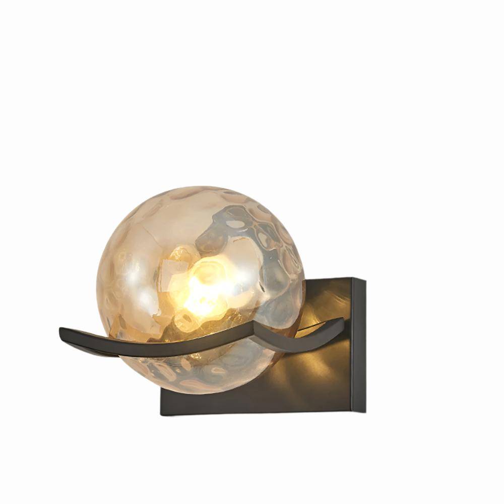 Illuminate Vägglampa - Modern LED Vägglampa för Eleganta Utrymmen - A brunt glas