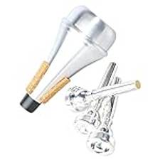 Qukaim Trumpet munskydd set trumpet munskydd ljudlös set, 3C 5C 7C övning ljuddämpare kombination, ersättning musikinstrument tillbehör