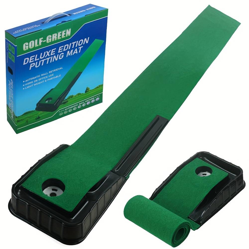 Golf Putting Mat With Automatic Ball Return, From The Manufacturer For Indoor Practice