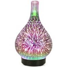 Mini hem luftfuktare ultraljud luftkonditionering aromaterapi rening 3d glas luftfuktare - Oss