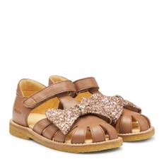 angulus - Glitter sandaler - Brun - str. 22