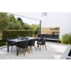 Cane-line Outdoor Drop Spisebord 200x100 cm - Lava Grey/Fossil Black Keramik
