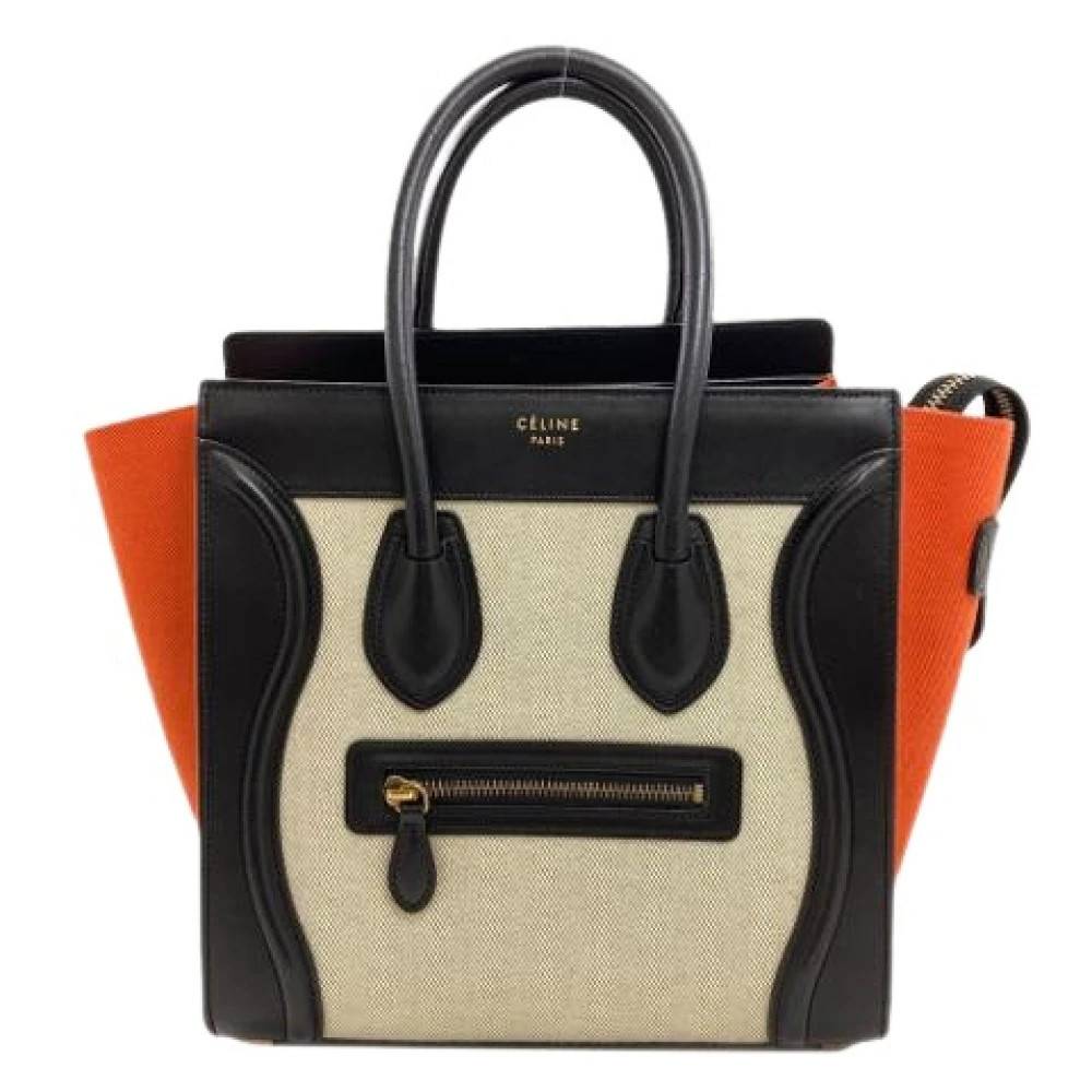 Celine Vintage - Pre-owned Vintage Canvas Handbag Vintage - Dam - ONE Size - Läder