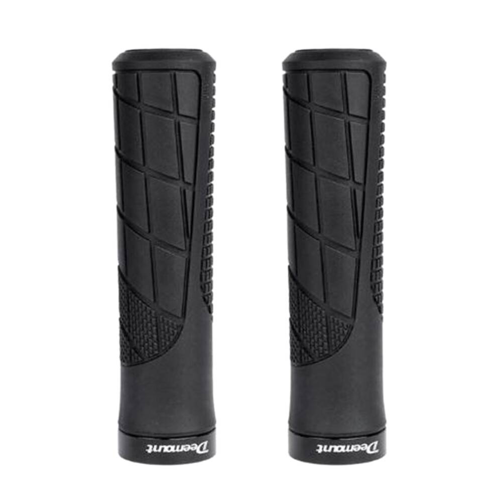 Deemount Bicycle Eco Grips Anti-Skid Bar End Comfy Hand Feel Multi Color Options MTB Cycling Hand,Black