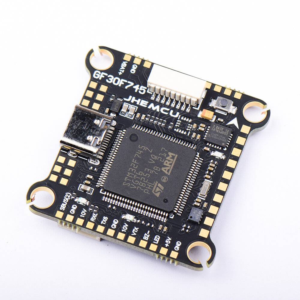 30,5x30,5mm JHEMCU F745 F7 OSD Flight Controller 3-6S med 5V 10V BEC-utgång Stöd för DJI O3 Air Unit för RC Drone FPV Ra