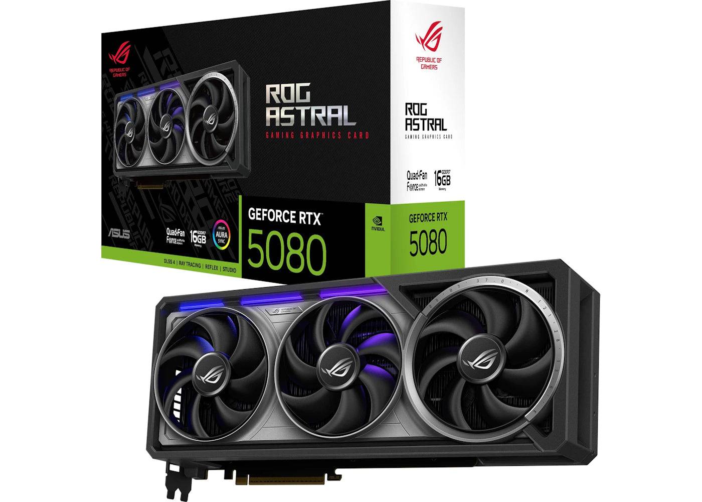 NVIDIA ASUS GeForce RTX 5080 TUF ROG ASTRAL GAMING 90YV0LV1-M0NA00 - One Size (One Size)