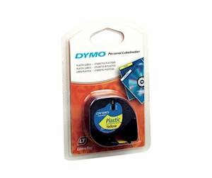 Dymo LetraTag Plastik Label 12mm x 4m Gul