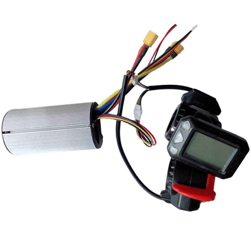 Handkontroll broms lcd display 24v 250w elskoter kontroller borstlös motor elcykel elscooter tillbehör