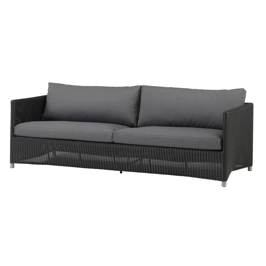 DIAMOND 3PERS. SOFA GRAPHITE NATTE HYNDESÆT GREY