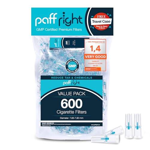 Paffright 600 Zigarettenfilter Aufsatz für Regular-Größe 7.65–7.90 mm