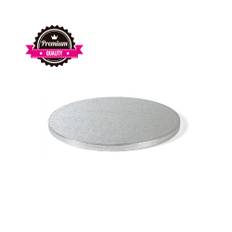 Tårtfat silver runt Ø36 cm 1,2 cm tjockt 1 st - premiumkvalitet