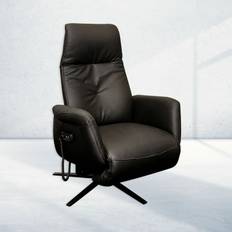 Himolla 7910 hvilestol -Sort læder
