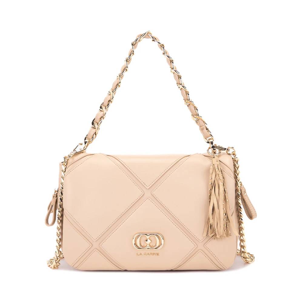 La Carrie Stilfuld Pink Dame Taske - Tasker - Dame - Beige - ONE SIZE - Uld