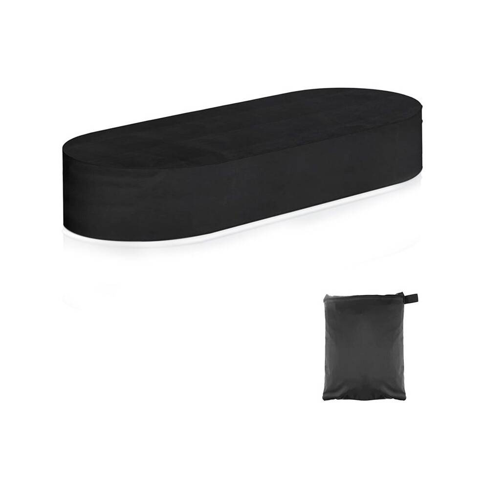 6Ft Oval Stock Tank Pool Cover,Waterproof Stock Tank Cover with Storage Bag,Durable 420D Oxford Stock Tank Cover