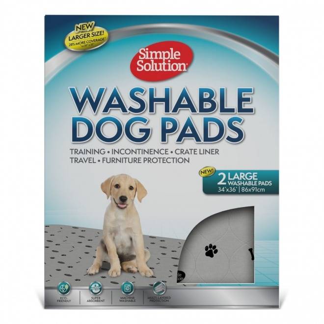 SimpleSolution Washable Dog Pads 2-pack