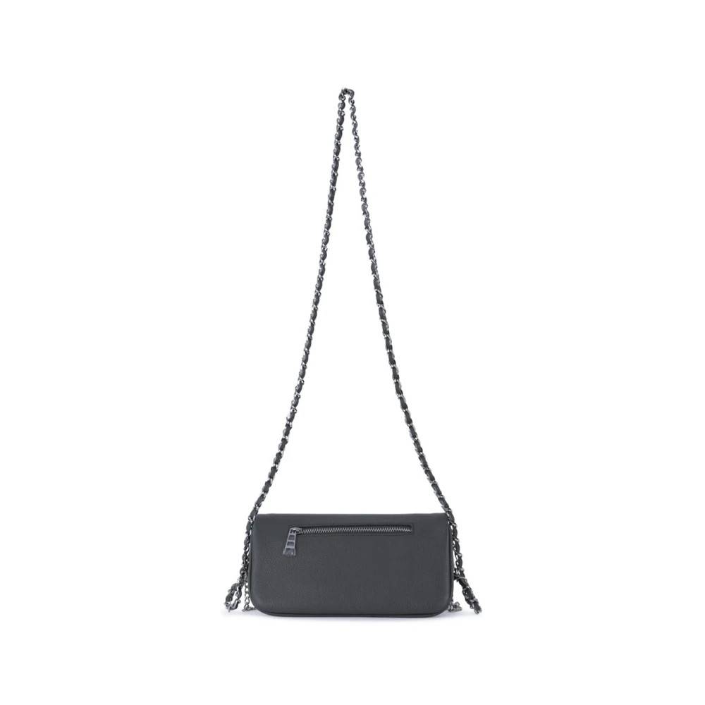 Zadig & Voltaire Mini Rock Clutch Taske - Tasker - Dame - Grå - ONE SIZE - Læder