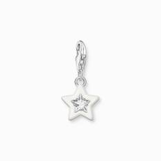 Thomas Sabo" Vit stjärna m stenar o vit emalj"-Berlock