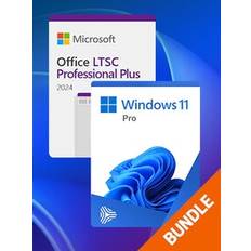 Microsoft Windows 11 Pro & Microsoft Office 2024 LTSC Pro Plus Bundle (PC) - Microsoft Key - GLOBAL
