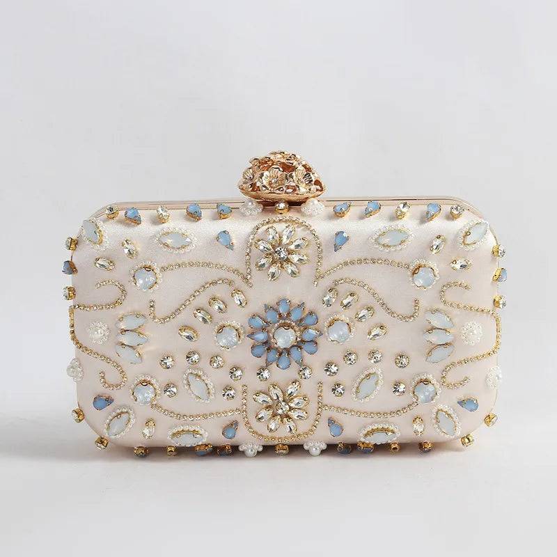 Polyester Geometric Square Evening Bags - Gold