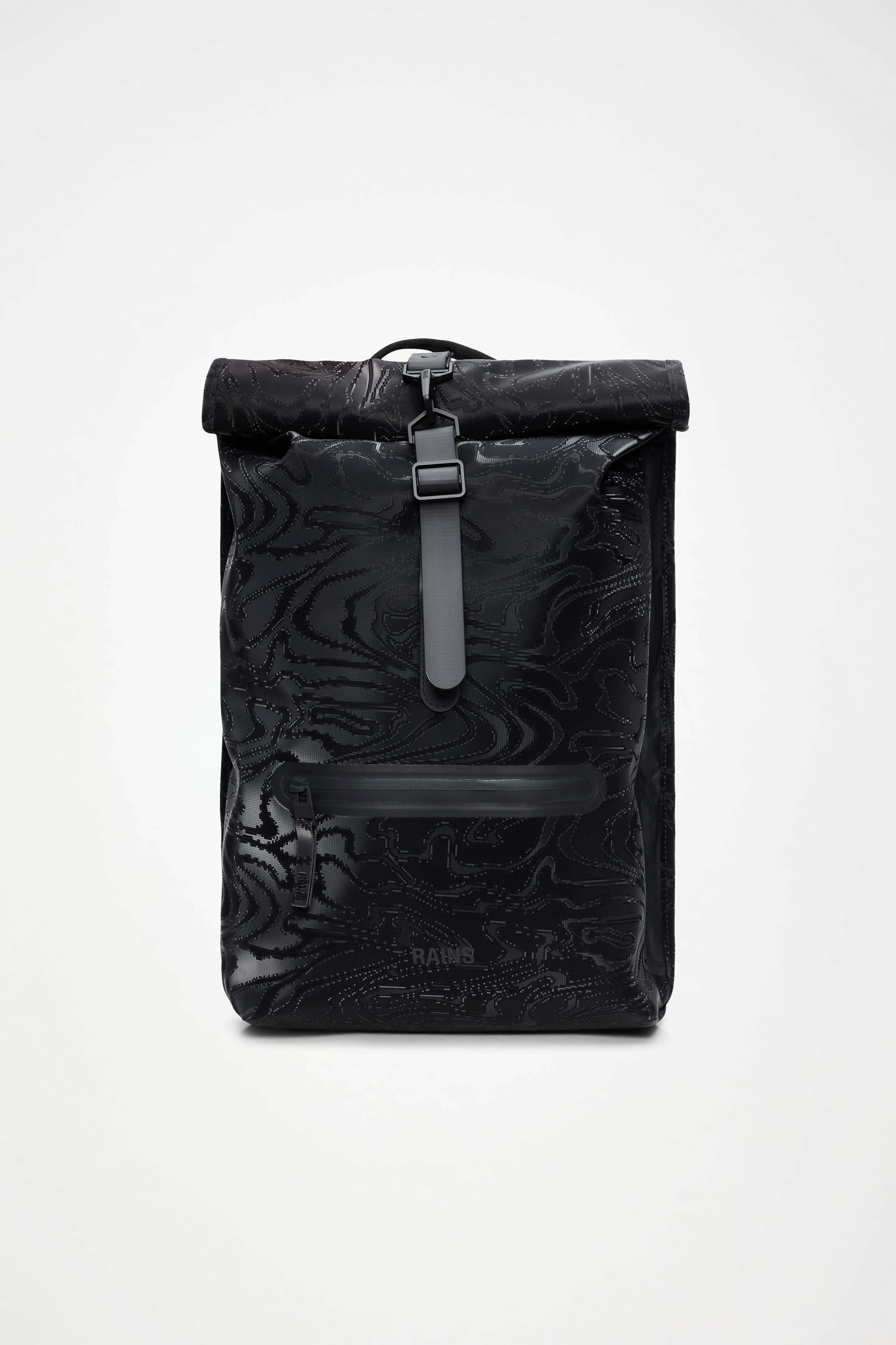 Rains Rolltop Rucksack | Ryggsäck | Svart | One Size