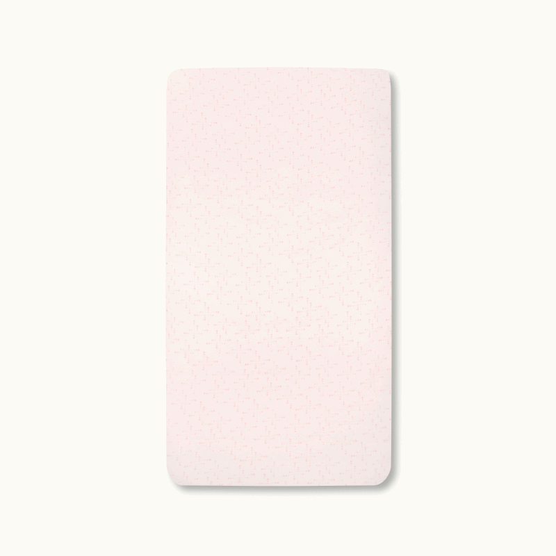 Knit Crib Sheet - 1 Pack / Powder Blue Sunburst