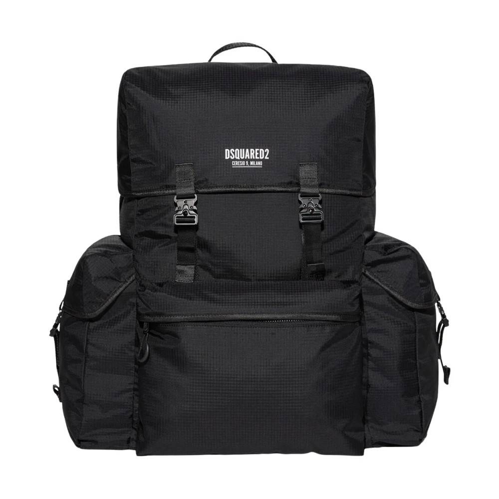 Dsquared2 Ceresio 9 Rygsæk - Tasker - Herre - Sort - ONE SIZE - Uld