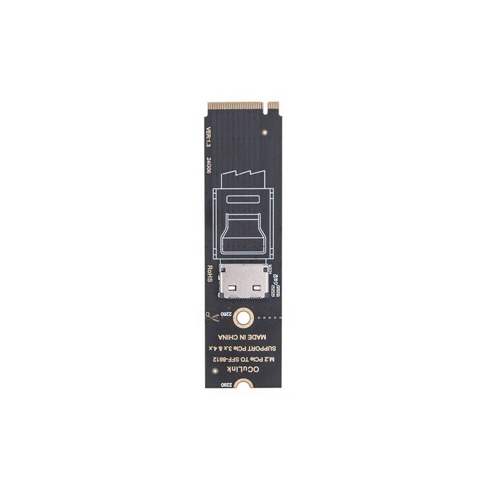 NVME M.2 to OCulink Adapter Card M.2 PCIe to to SFF-8611/SFF-8612 Support PCIe 3.0/4.0 for U.2 U.3 SSD A