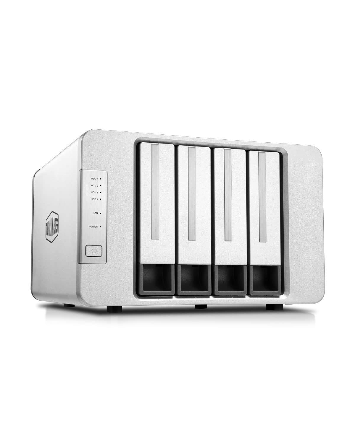 TerraMaster 4 Bay NAS SMB Storage Port x 2 Celeron N4505 Dual Core 4GB DDR4 Compatible Not Silver F4-223 2.0GHz 2.5GbE Smartphone/Tablet (HDD silver