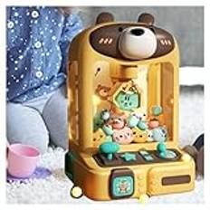 Varuautomat Leksaker med Interaktiva Ljus Och Musik,30 Plyschleksaker,10 Gashapons, Crane Machine Claw Arcade För Home Party Julfödelsedagspresenter,Bear
