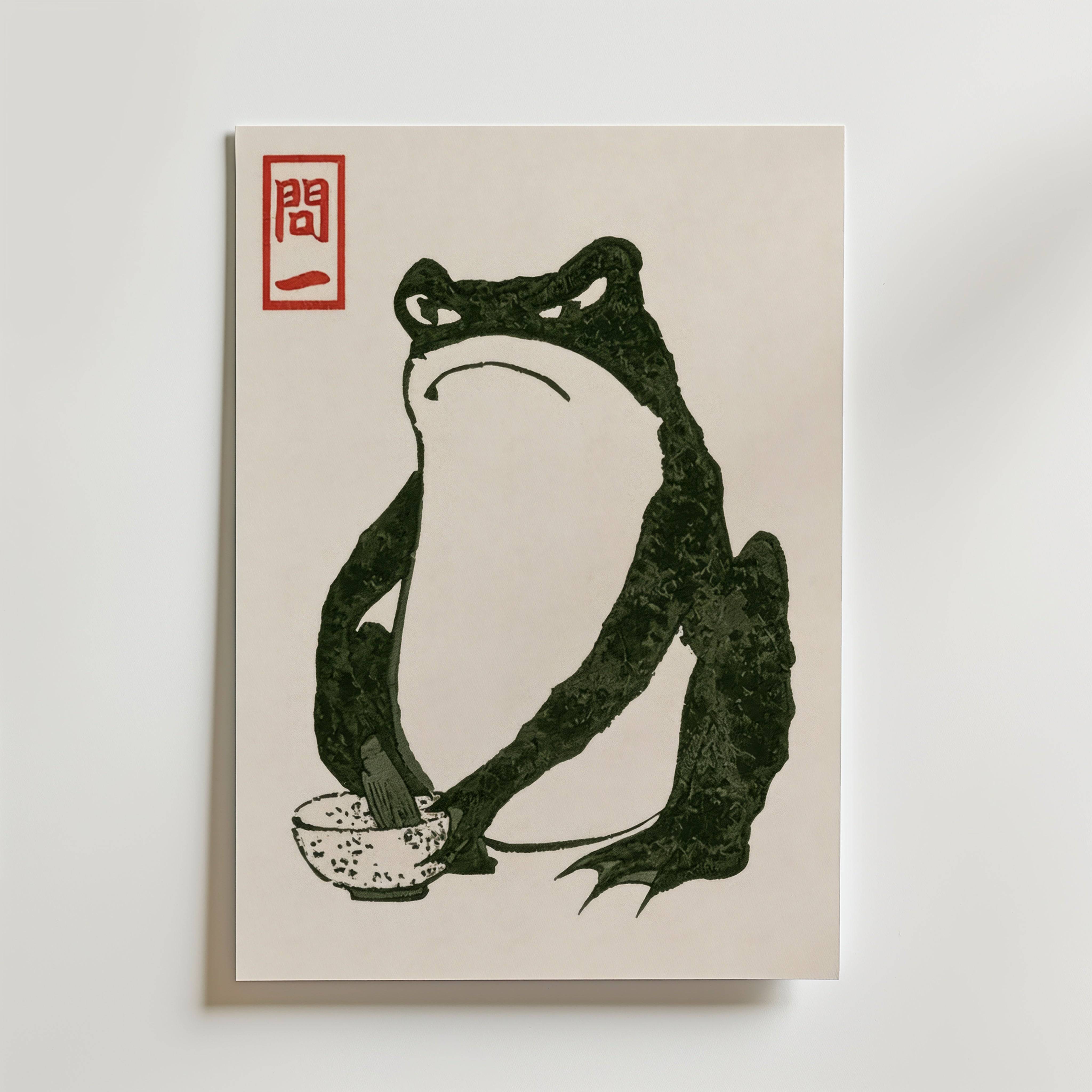 Grumpy Toad Matsumoto Hoji Poster - Premium Canvas 50x70 cm