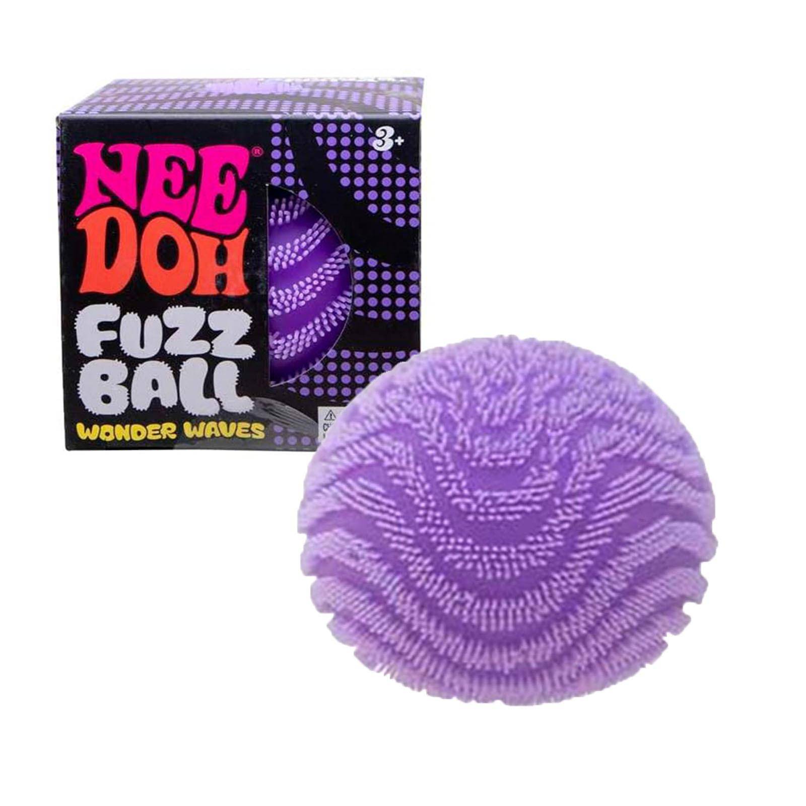 Nee Doh Fuzz Ball Wonder Waves Sensorisk Klämleksak Texturerad Stresslindrande Fidget-boll för Vuxna Barn violett