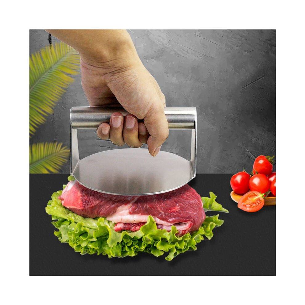 3X Burger Press,Round Smash Burger Press,Griddle Accessories Kit for Grill, Hamburger Patty Maker and Squeeze Grease