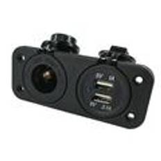 Eluttag infälld 12V & USB